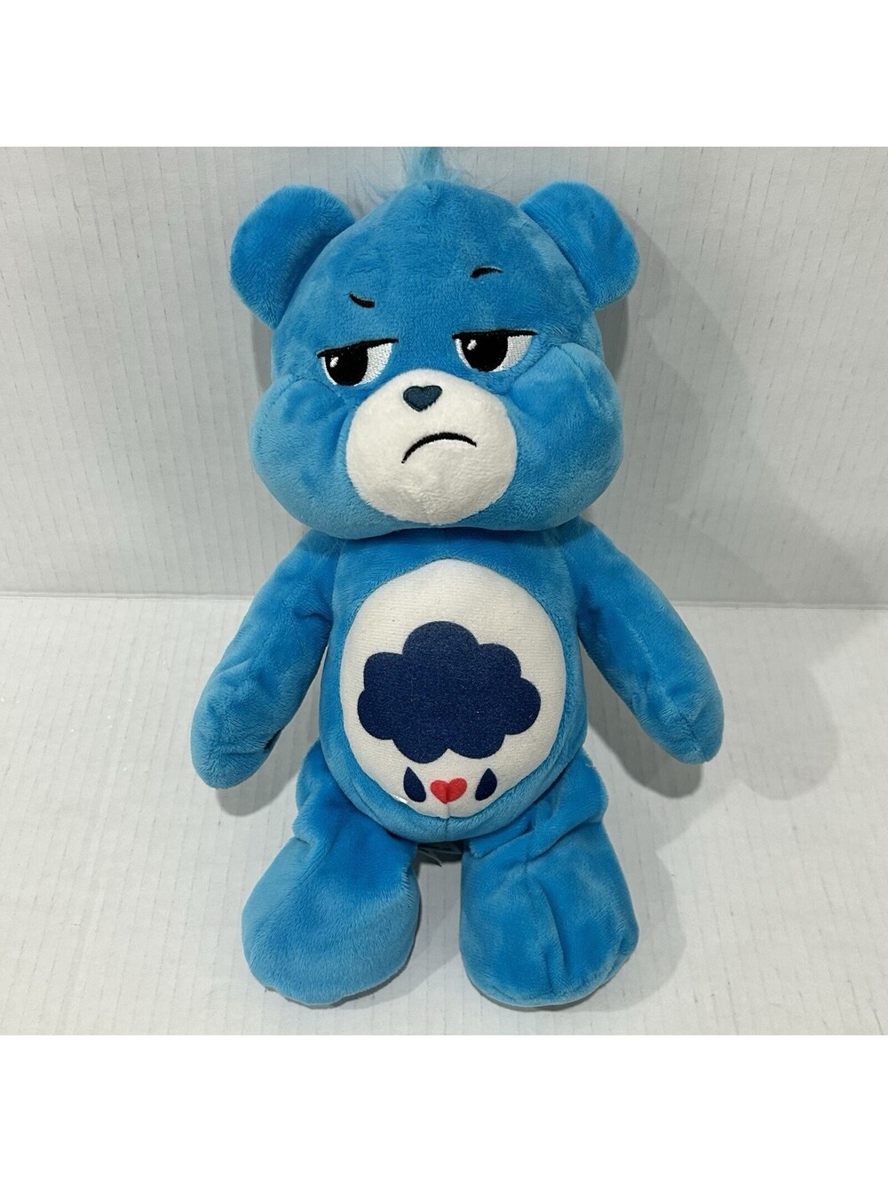 Care Bears Grumpy Bear Blue Medium Plush Children's Stuffed Toy - Excellent